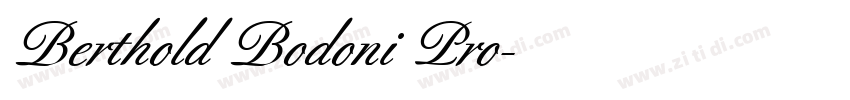 Berthold Bodoni Pro字体转换